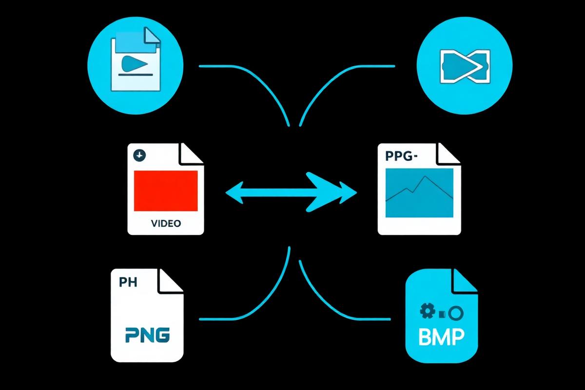 Convert video to multiple image formats including JPG, PNG, and BMP